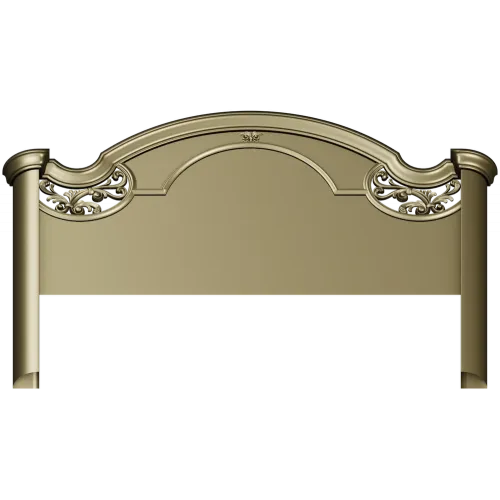 Baroque Arched Headboard STL model for CNC routing