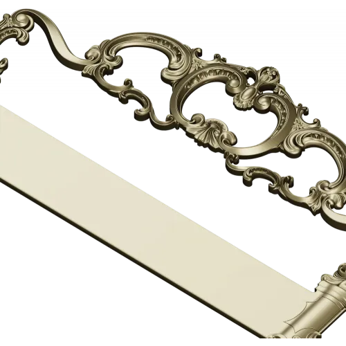 Rococo Headboard STL for CNC Milling