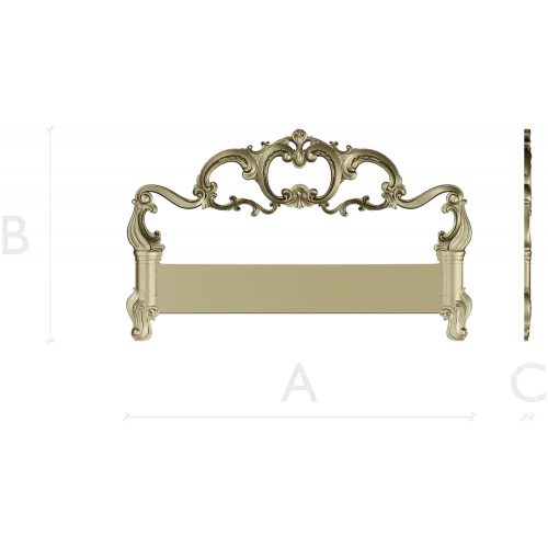 Rococo Headboard STL for CNC Milling