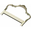 Rococo floral headboard STL for CNC milling
