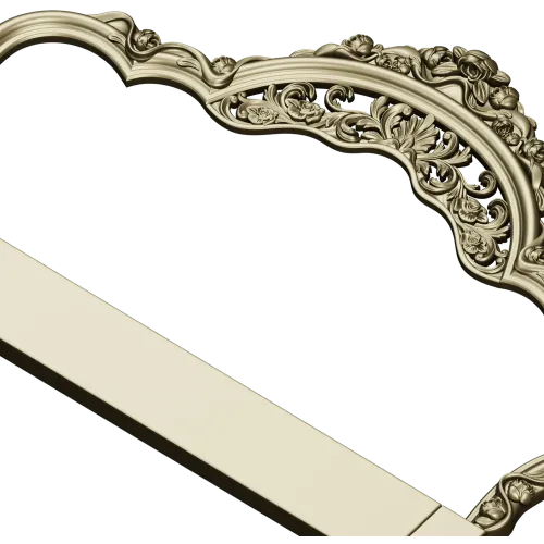 Baroque Headboard Crest - STL 3D Model for CNC Milling