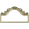 Aurora Rococo Crest - STL 3D model for CNC headboard ornament