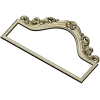 Aurora Rococo Crest - STL 3D model for CNC headboard ornament