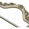 Aurora Rococo Crest - STL 3D model for CNC headboard ornament