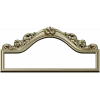 Aurora Rococo Crest - STL 3D model for CNC headboard ornament