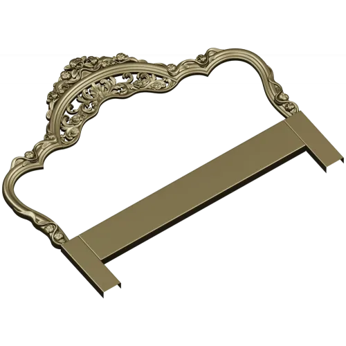 Versailles Floral Headboard STL 3D Model for CNC