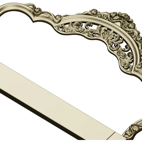 Versailles Floral Headboard STL 3D Model for CNC