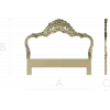 Versailles Floral Headboard STL 3D Model for CNC