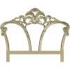 Rococo Triple Arch Headboard STL 3D model for CNC