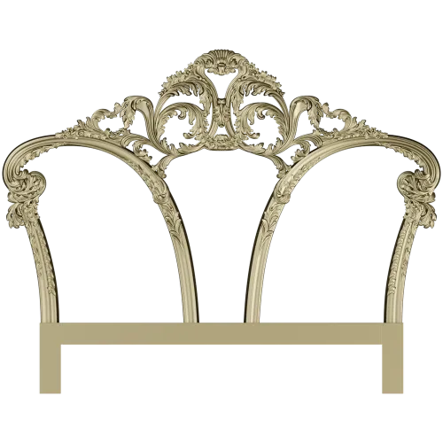Rococo Triple Arch Headboard STL 3D model for CNC