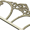 Rococo Triple Arch Headboard STL 3D model for CNC