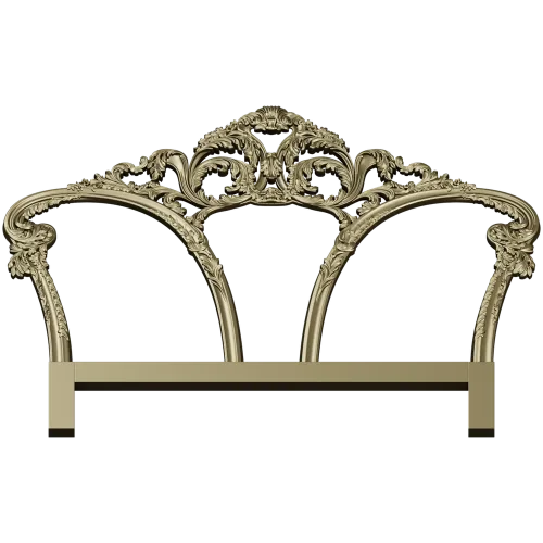 Rococo Triple Arch Headboard STL 3D model for CNC