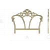 Rococo Triple Arch Headboard STL 3D model for CNC