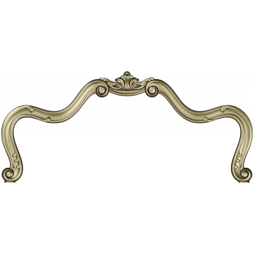 Rococo Headboard Crest STL for CNC