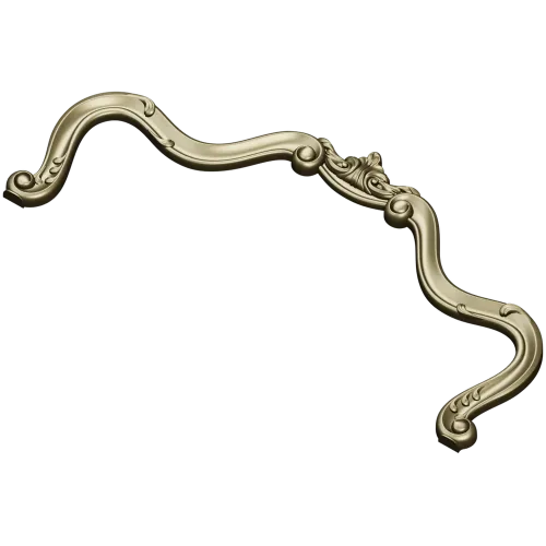 Rococo Headboard Crest STL for CNC