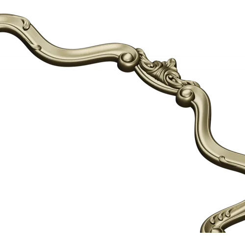 Rococo Headboard Crest STL for CNC