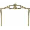 Headboard crest STL for CNC router - ornate pediment 3D model
