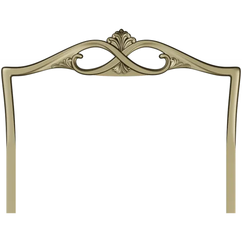 Headboard crest STL for CNC router - ornate pediment 3D model