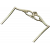 Headboard crest STL for CNC router - ornate pediment 3D model