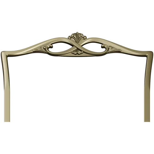 Headboard crest STL for CNC router - ornate pediment 3D model