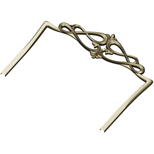 Вензельная корона для спинки кровати - 3D STL модель для ЧПУ