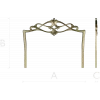Вензельная корона для спинки кровати - 3D STL модель для ЧПУ