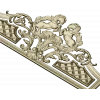 Baroque Headboard Crest - High-Relief STL 3D Model for CNC