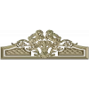 Baroque Headboard Crest - High-Relief STL 3D Model for CNC