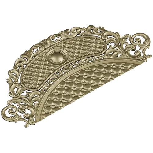 Флорентийский картуш - 3D модель STL для ЧПУ (декоративное изголовье)