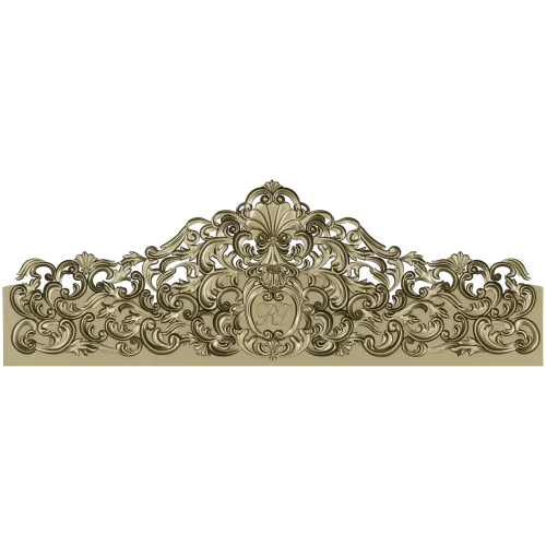 Imperial Filigree Crest - STL 3D model for CNC milling