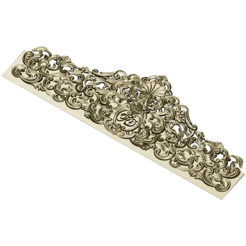Imperial Filigree Crest - STL 3D model for CNC milling