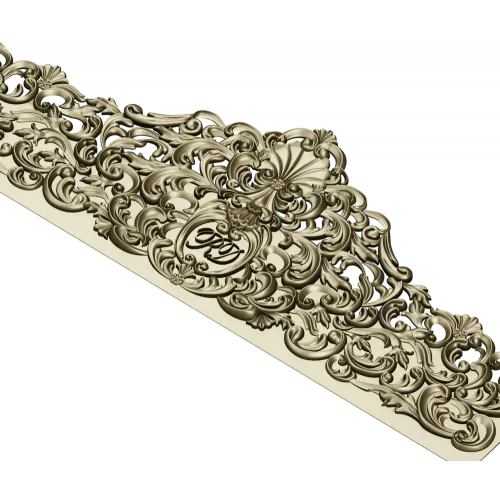 Imperial Filigree Crest - STL 3D model for CNC milling