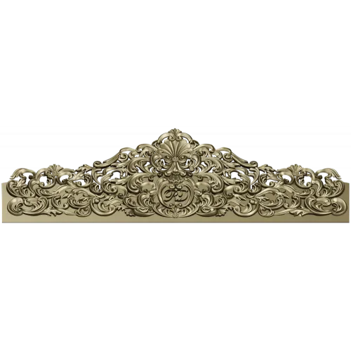 Imperial Filigree Crest - STL 3D model for CNC milling