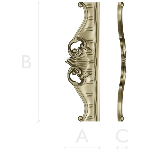 Regal Shell Rocaille Stretcher - STL 3D model for CNC