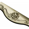 Rose Scroll Apron - STL 3D Model for CNC Milling