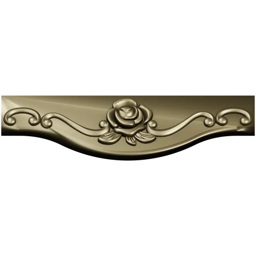 Rose Scroll Apron - STL 3D Model for CNC Milling