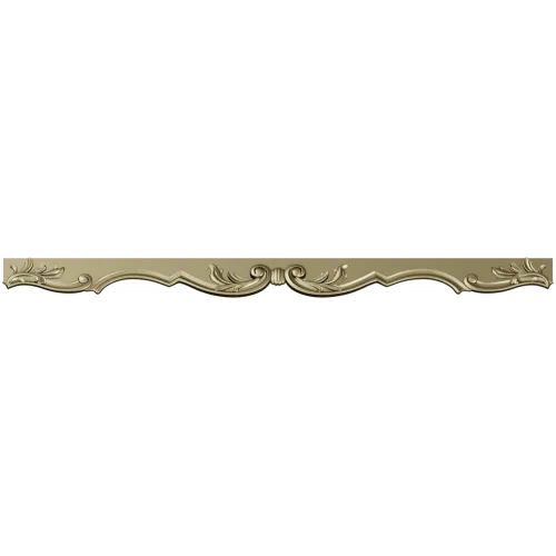 Acanthus Scroll Rail - Decorative STL 3D Model for CNC