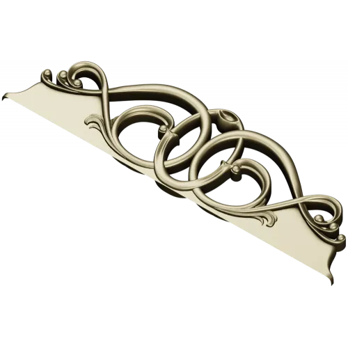 Regal Interlace ornamental frieze STL for CNC