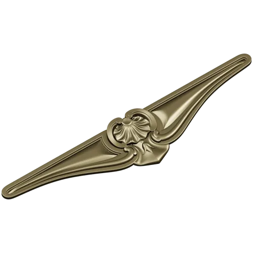 Rococo Shell Cartouche - STL 3D model for CNC milling