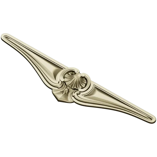 Rococo Shell Cartouche - STL 3D model for CNC milling