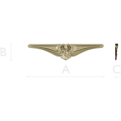 Rococo Shell Cartouche - STL 3D model for CNC milling