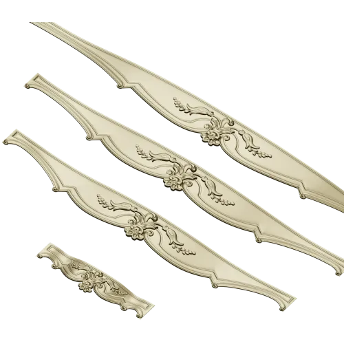 Rococo Stretcher Appliques - STL 3D Model for CNC