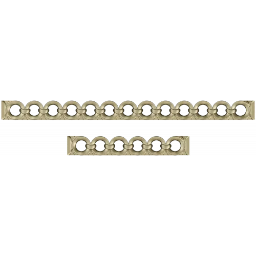 Carved Chain Frieze - STL 3D Model for CNC Decorative Borders