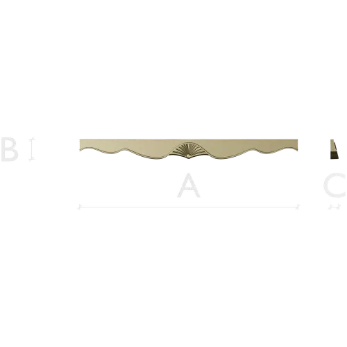 Фриз "Веер" - 3D модель в формате STL для ЧПУ