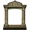 Киот с витой колонной и тимпаном - 3D модель STL для ЧПУ