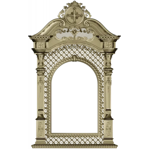 Киот "Крестослав" - 3D модель STL для ЧПУ