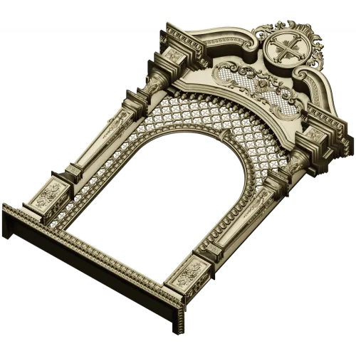 Киот "Крестослав" - 3D модель STL для ЧПУ