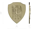 Archangel Michael shield - STL 3D model for CNC carving