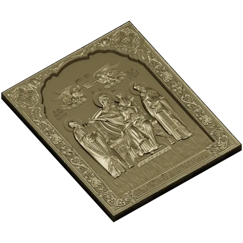 Богородица Домостроительница - 3D модель в формате STL для ЧПУ