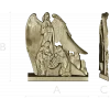 Ангел-хранитель у ясель - stl 3D модель для ЧПУ